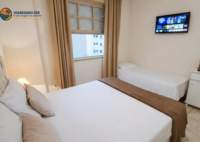 Viareggio 108 - Guarujá-Pitangueiras - Garagem - Wi-fi Apartamento